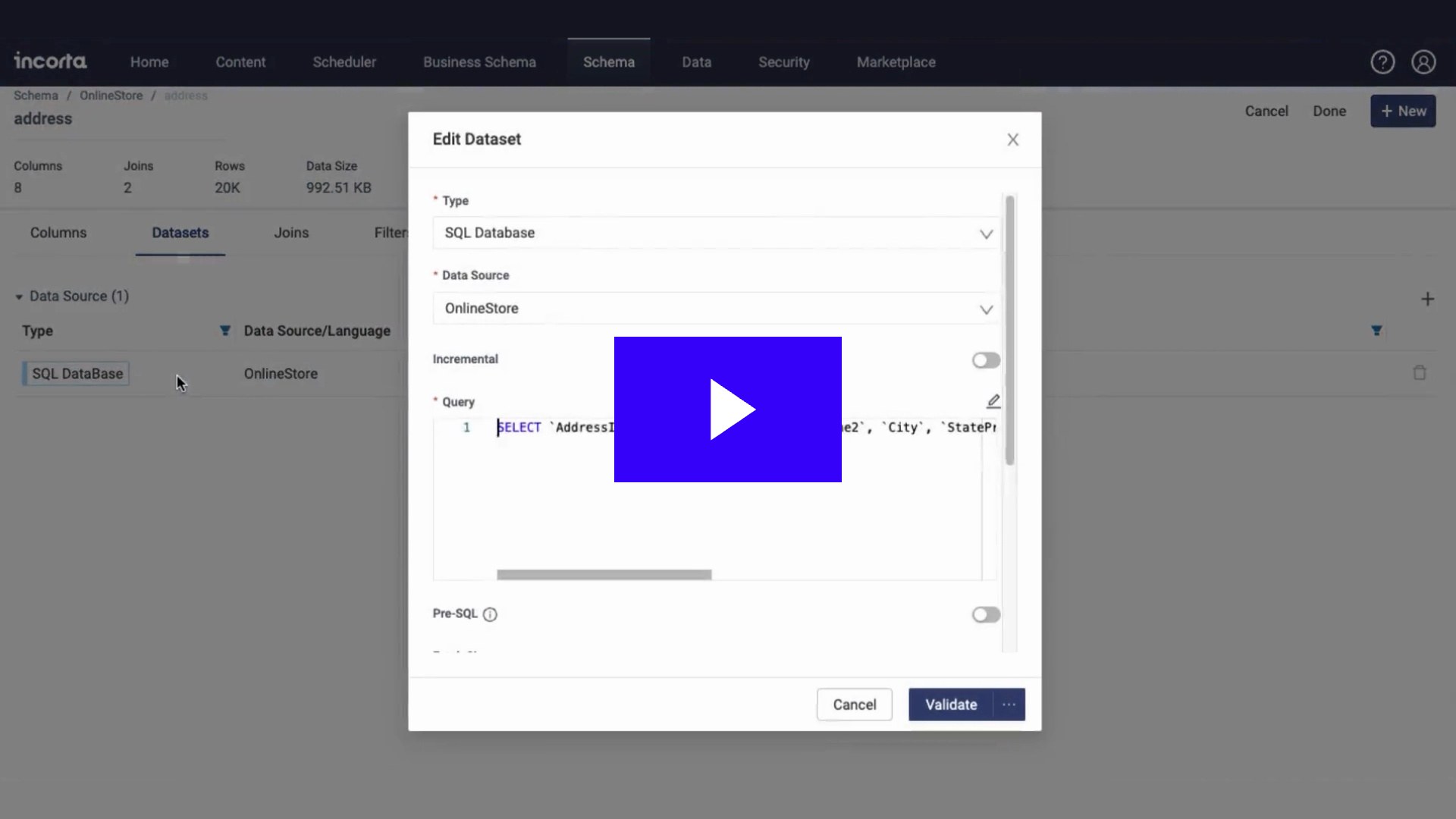 Incorta and Google BigQuery demo thumbnail
