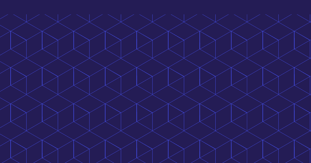 Navy background with fine blue cube grid pattern