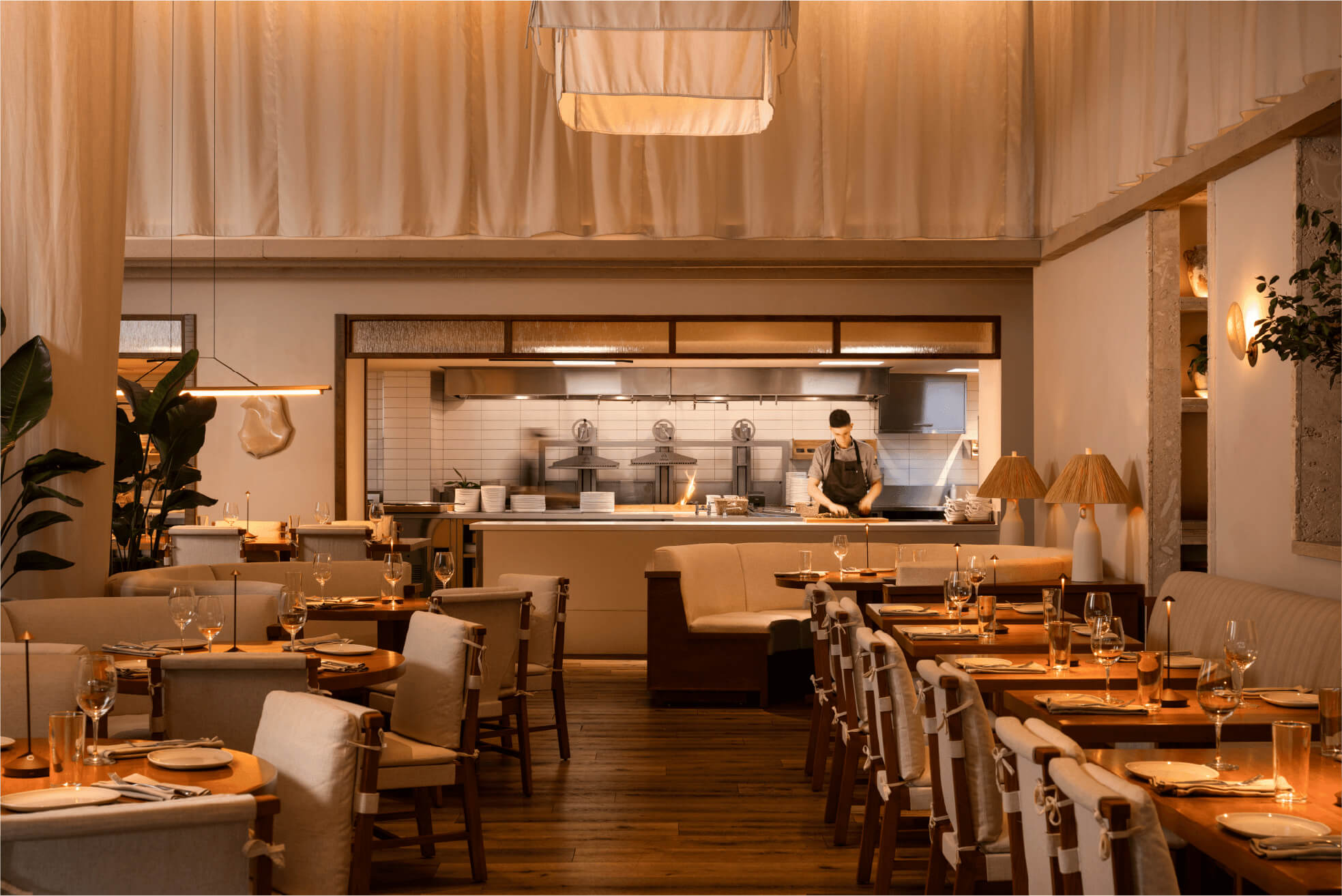 AVIV Dining Room and Kitchen