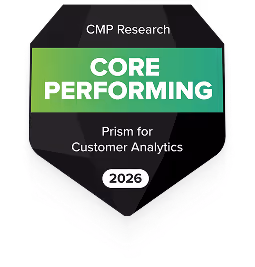 CMP Research Core Performing Prism for Customer Analytics 2026 badge