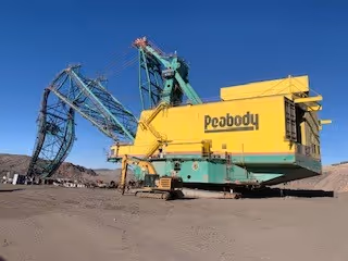 Peabody Coal machinery ready to be deconstructed.