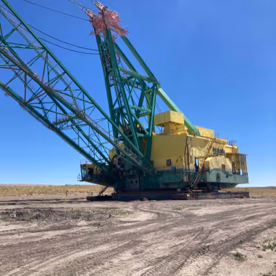 Peabody Coal machinery ready to be taken apart.
