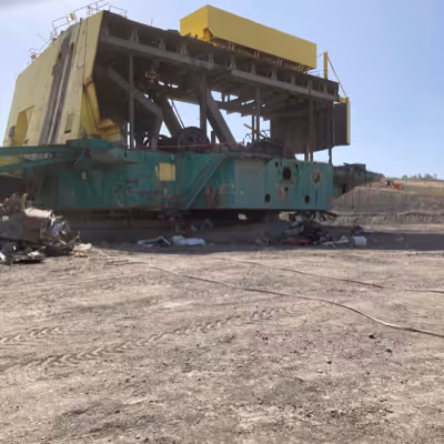 Peabody Coal machinery being removed.
