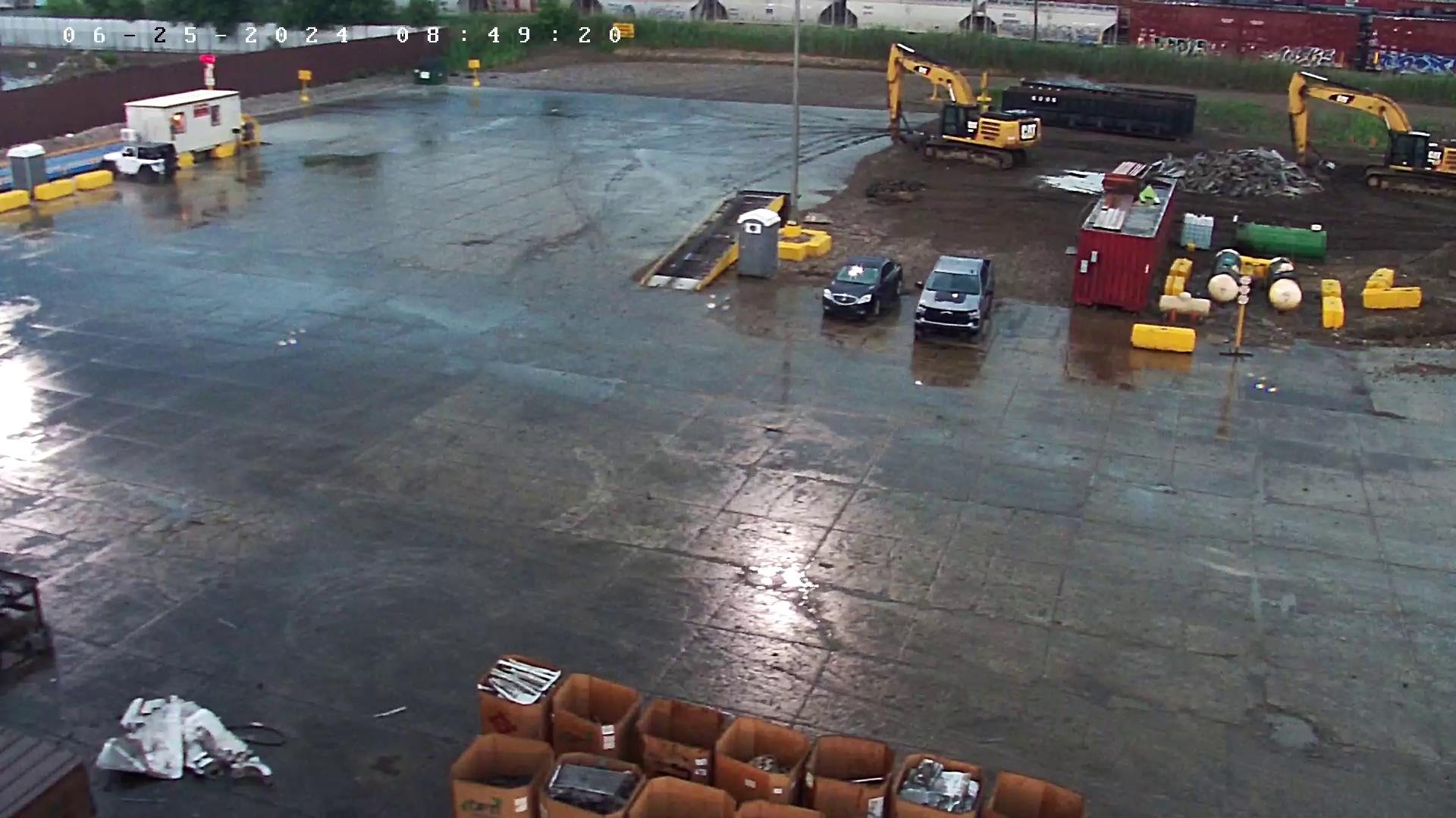 Post-demolition concrete slab cleared and prepped for next-phase industrial services