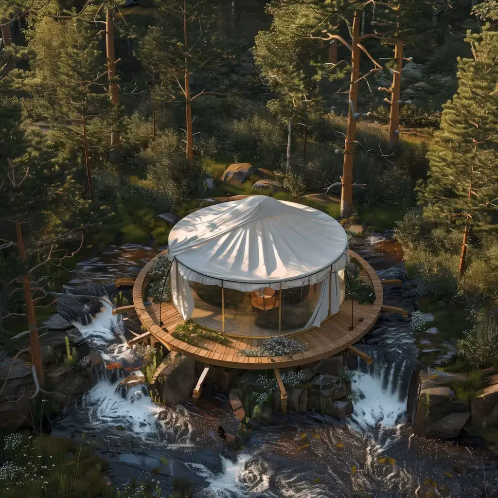 Installation and decorating yurts, hosting events, and creating memorable experiences for guests