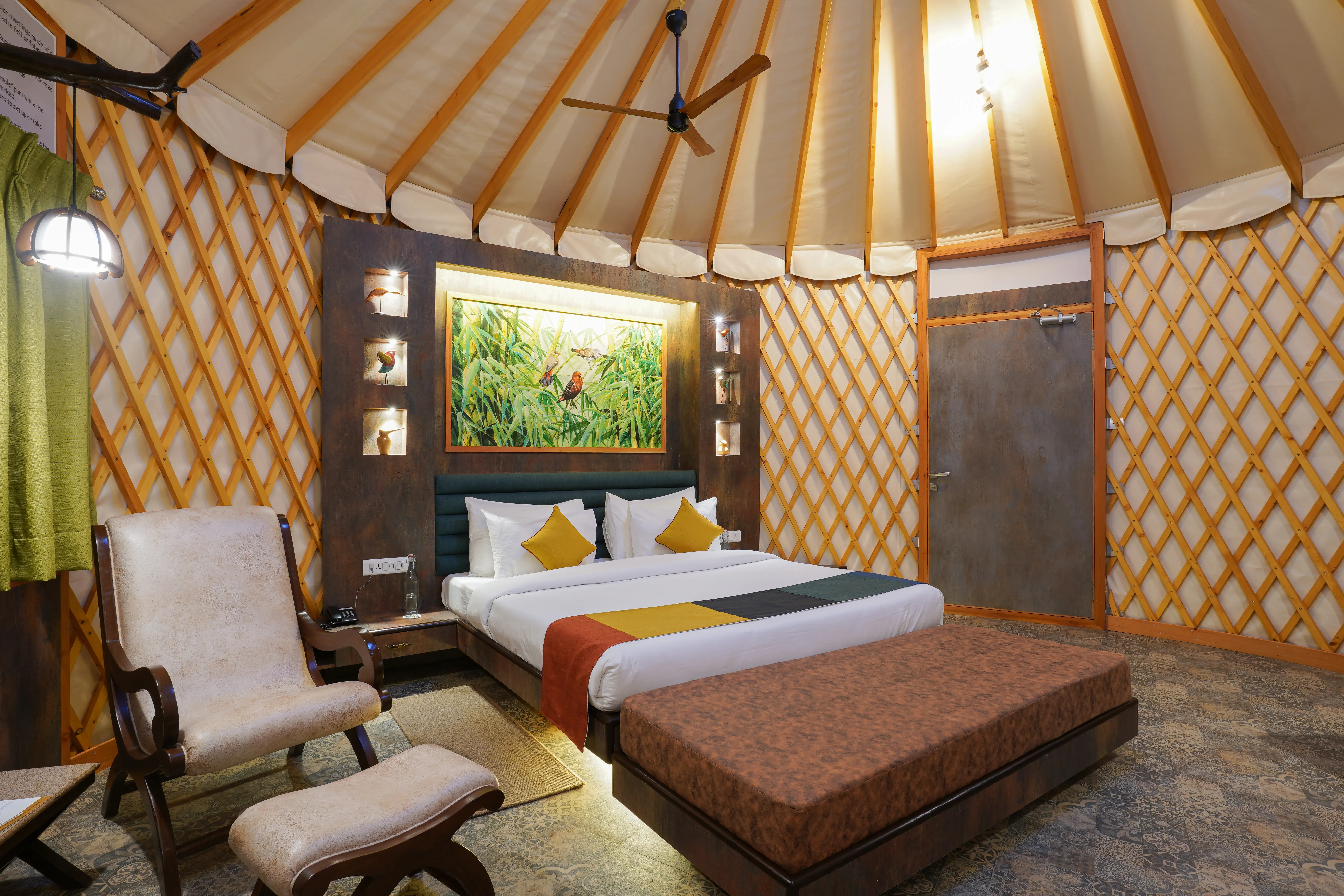 Compact glamping unit built for tropical environments