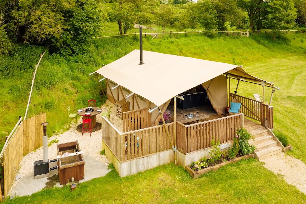 Safari tent by Hadspen Glamping