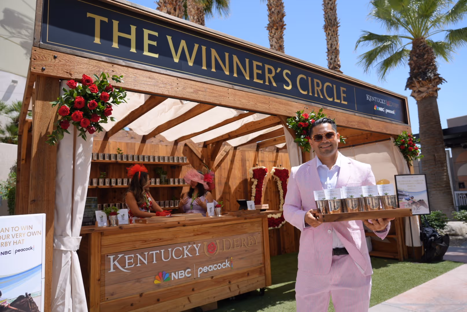 Custom Kentucky Derby branded activation.