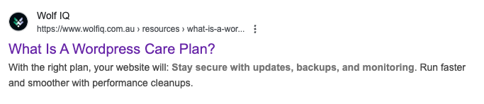 Before SEO title change