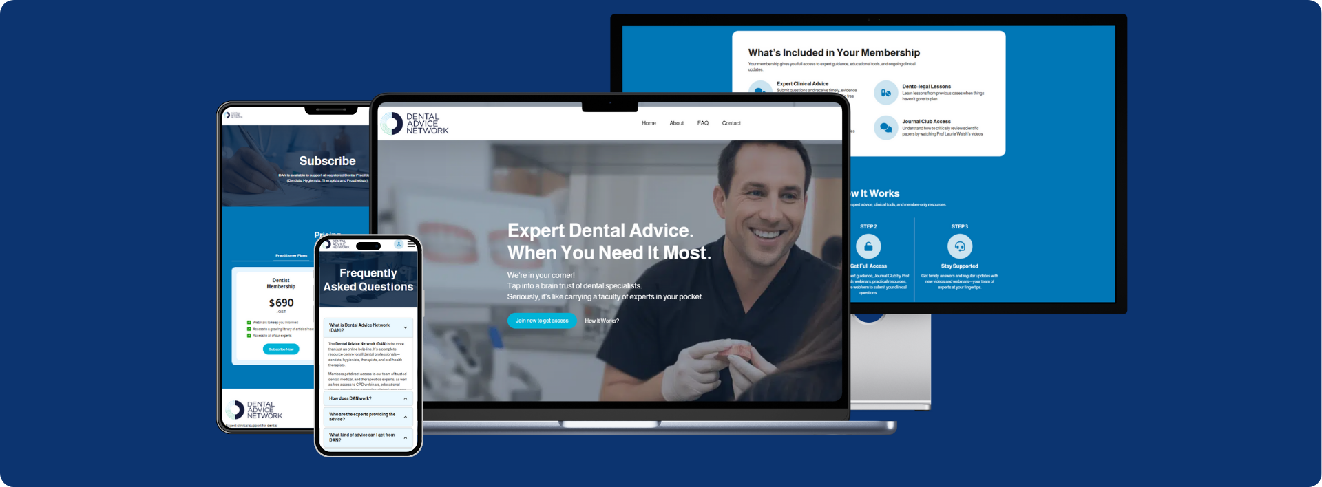 Mayo Hardware website page in difference devices showcase - Wolf IQ