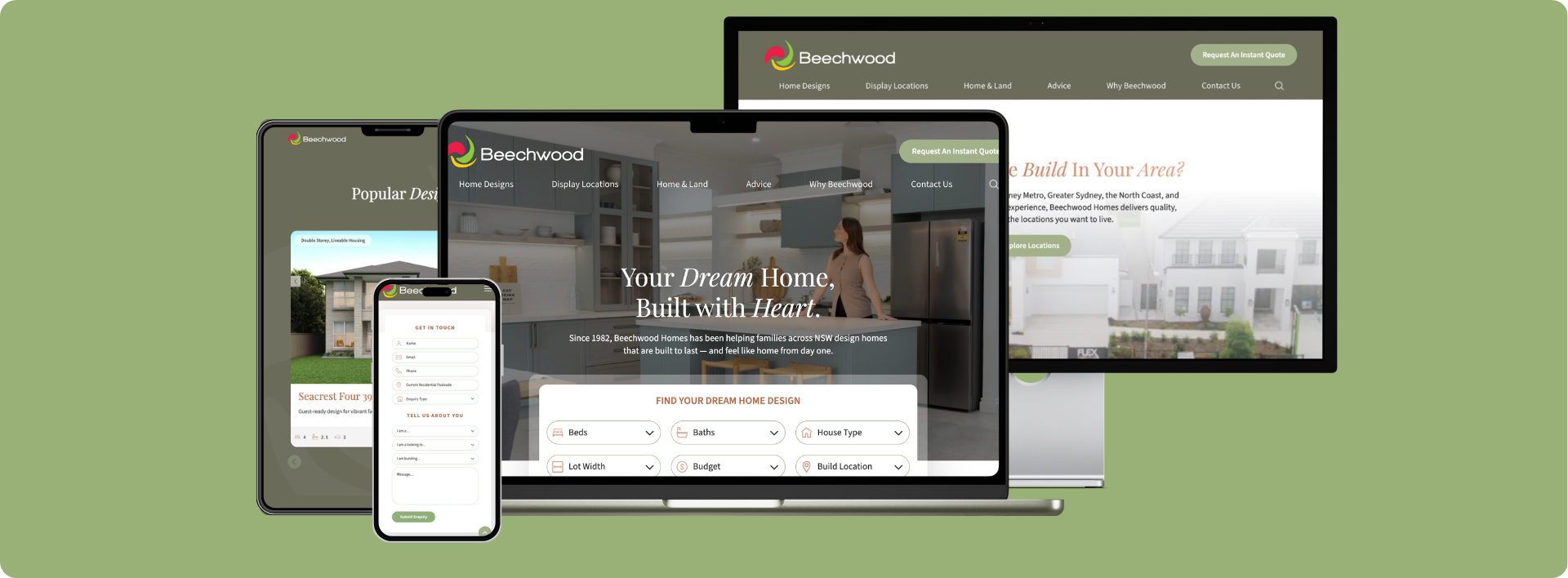 Mayo Hardware website page in difference devices showcase - Wolf IQ