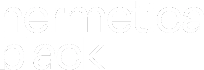 Hermetica black logo