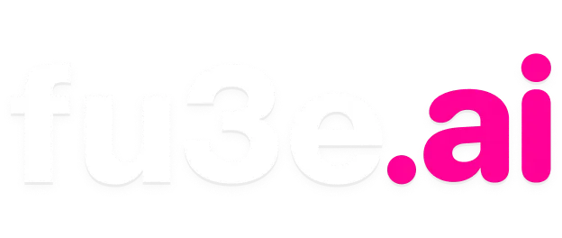 white fu3e.ai logo