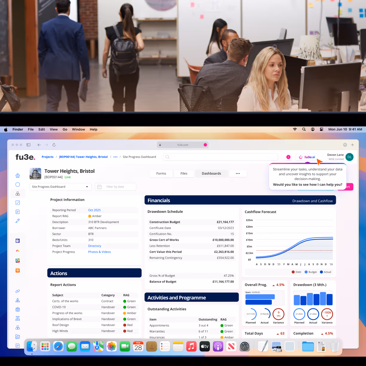 fu3e software within a workplace