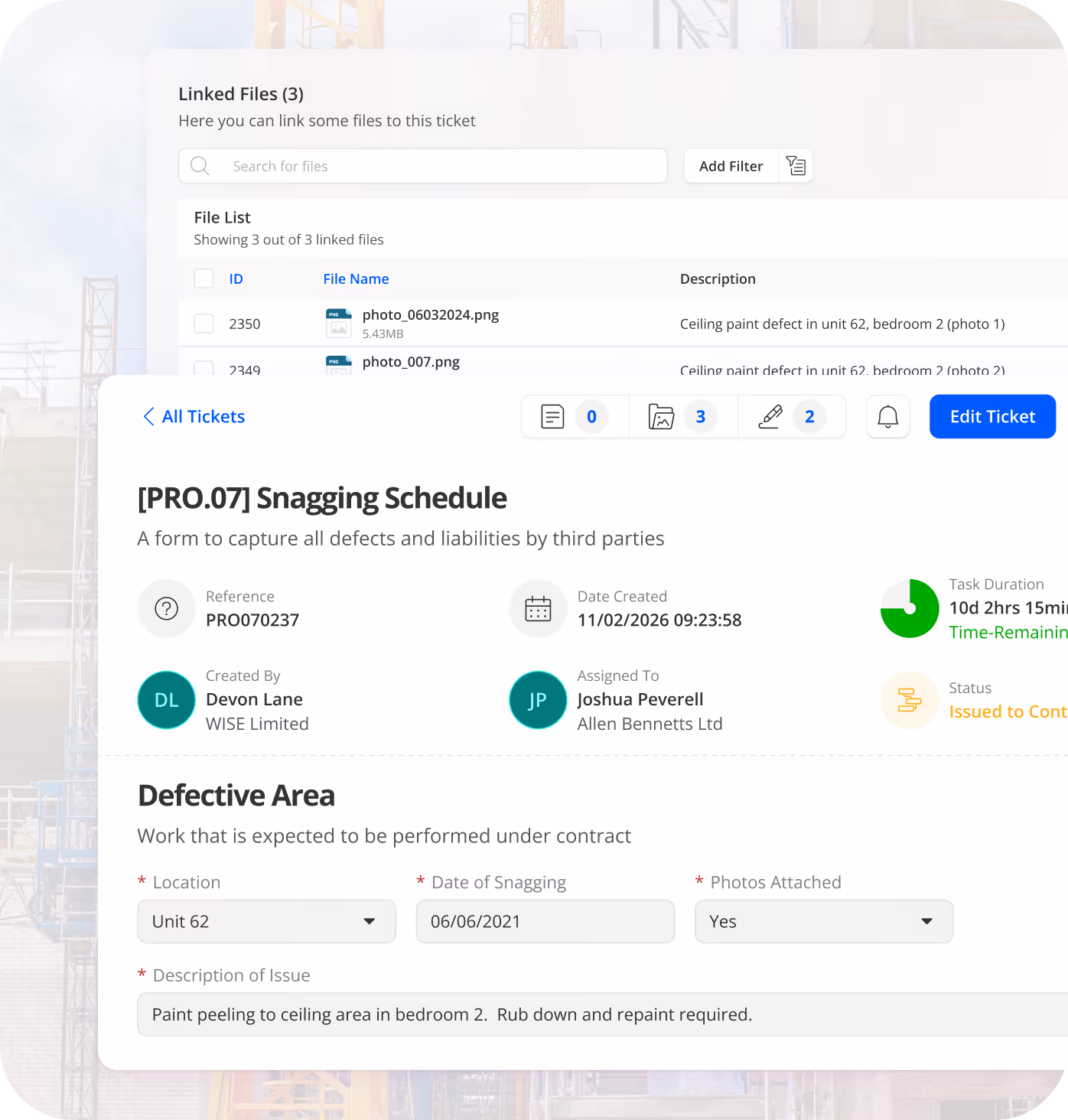 A portfolio dashboard
