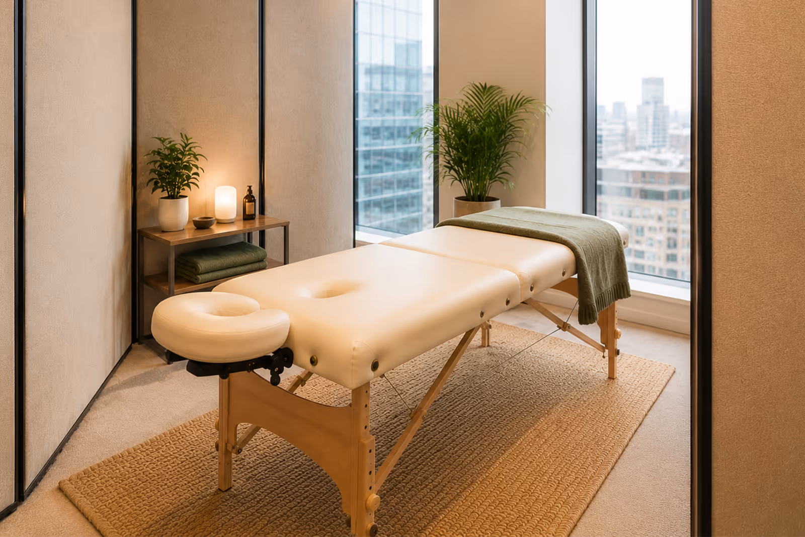 Massage Liege im Büro