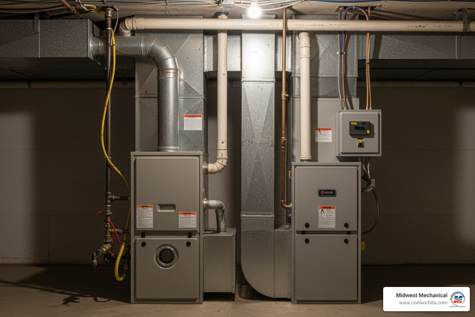 different types of furnaces (gas, electric) - furnace replacement Wichita