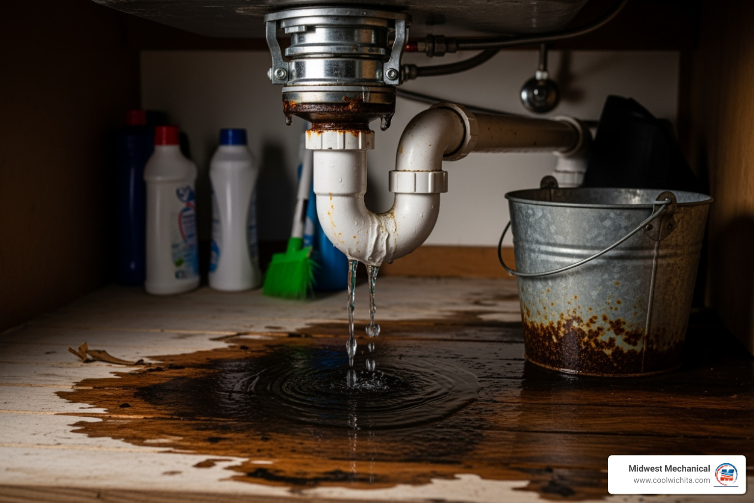 leaking garbage disposal - garbage disposal installation Wichita