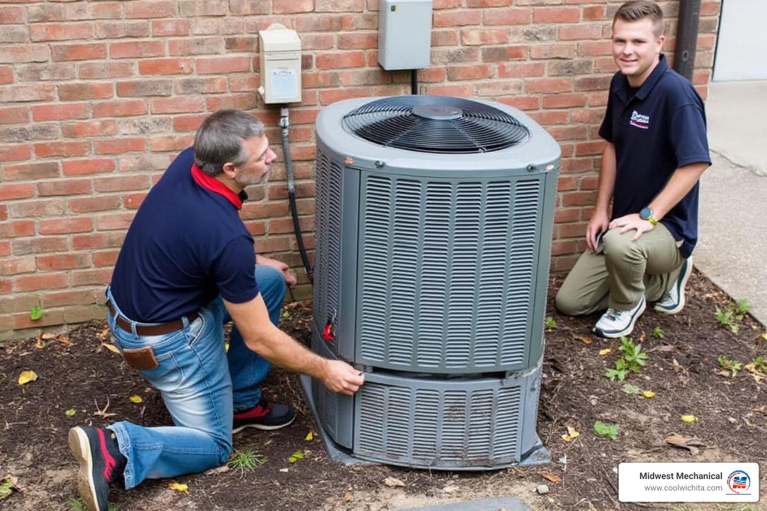 Friendly Midwest Mechanical service van in a Valley Center neighborhood - air conditioning company near me in valley center ks Friendly Midwest Mechanical service van in a Valley Center neighborhood - air conditioning company near me in valley center ks
