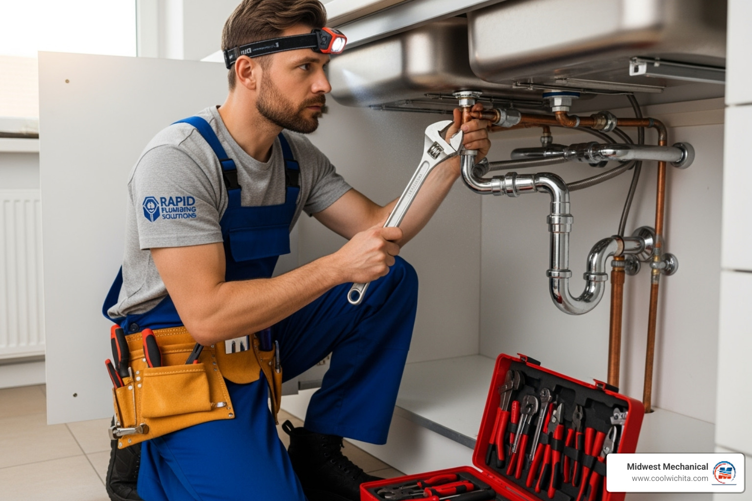 professional plumber working under a sink - licensed plumbing contractor in andover ks professional plumber working under a sink - licensed plumbing contractor in andover ks