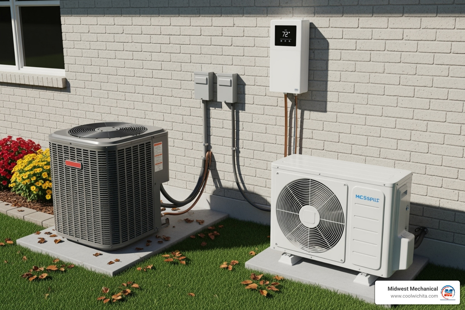 of different AC system types (central, ductless) - affordable air conditioning installation in andover ks