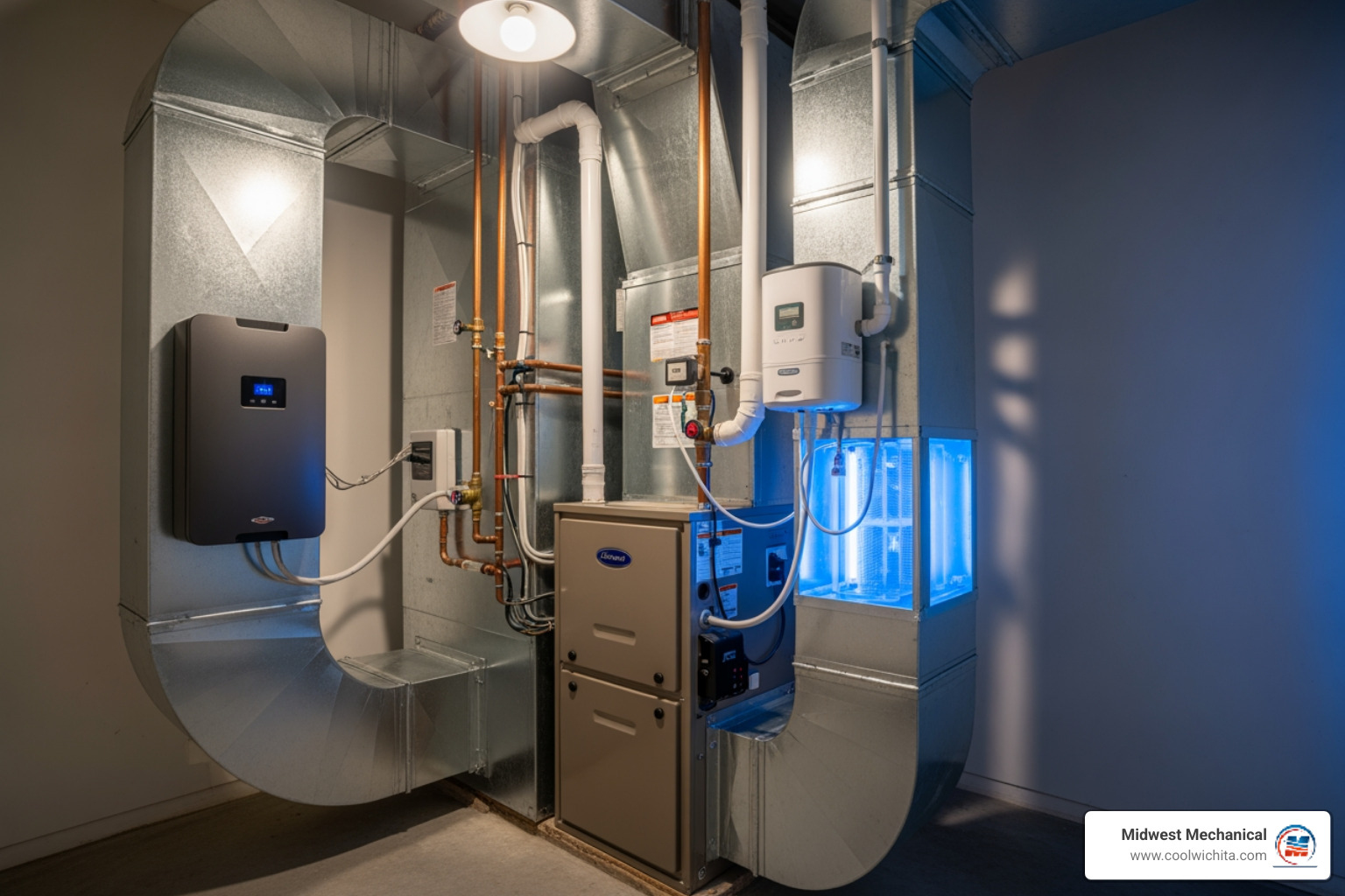 different IAQ products integrated with an HVAC system - residential indoor air quality installation in goddard ks different IAQ products integrated with an HVAC system - residential indoor air quality installation in goddard ks