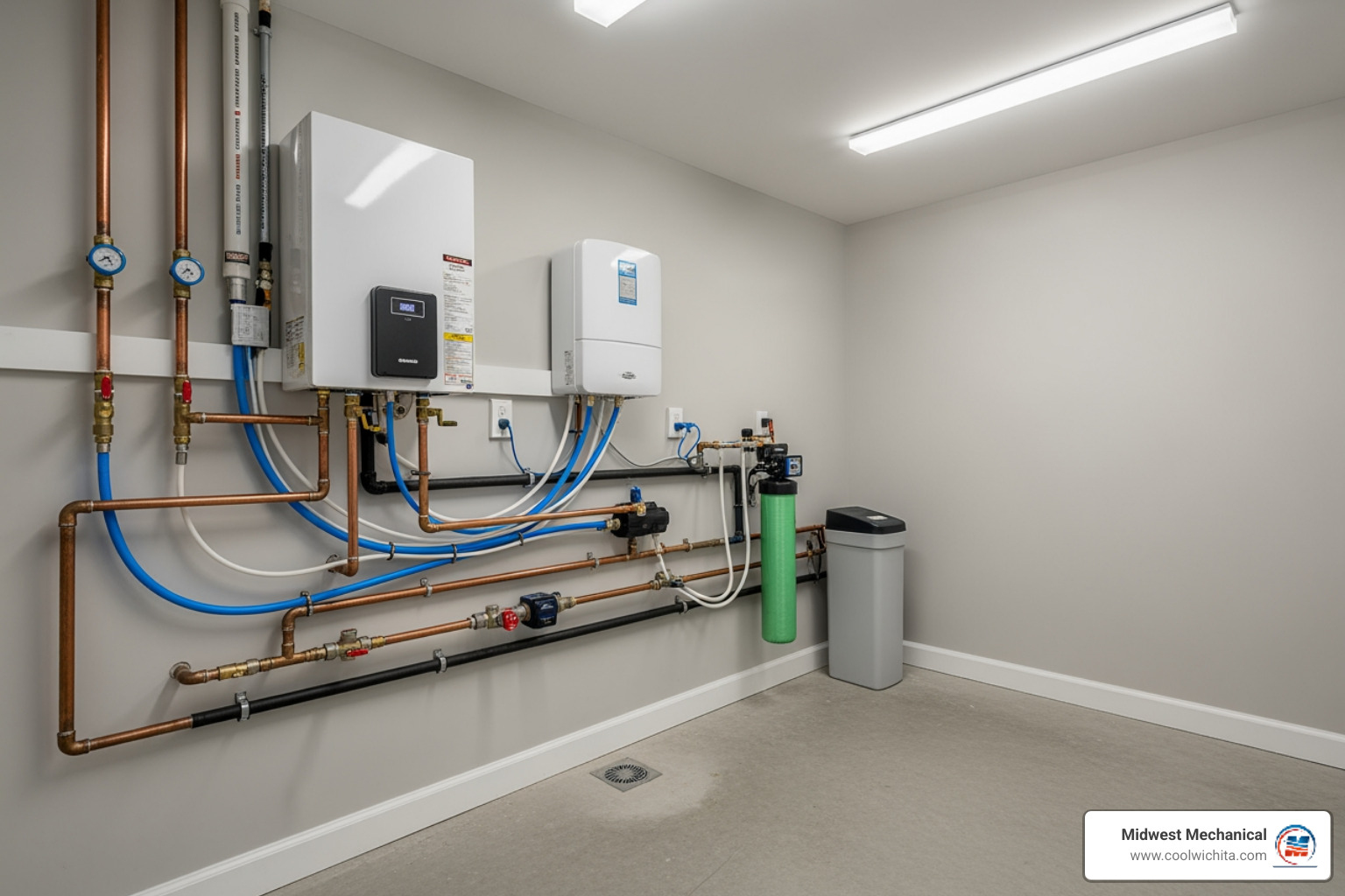 properly installed water heater system - licensed plumbing contractor in park city ks