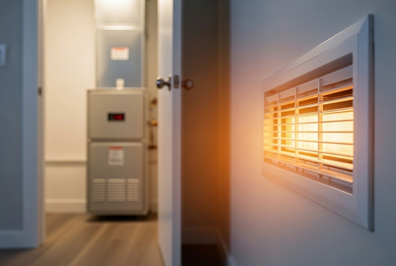 Infographic showing three key benefits of a heating tune-up: 1) Improved Safety with icons for carbon monoxide detection and heat exchanger inspection, 2) Lower Energy Bills showing up to 15% efficiency improvement, and 3) Extended System Life illustrating 10-20% longer equipment lifespan with regular maintenance - heating tune up service in goddard, ks