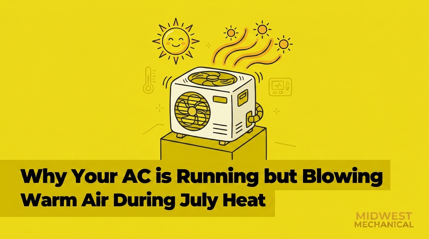 Why Your AC is Running but the Vents Feel Warm in July