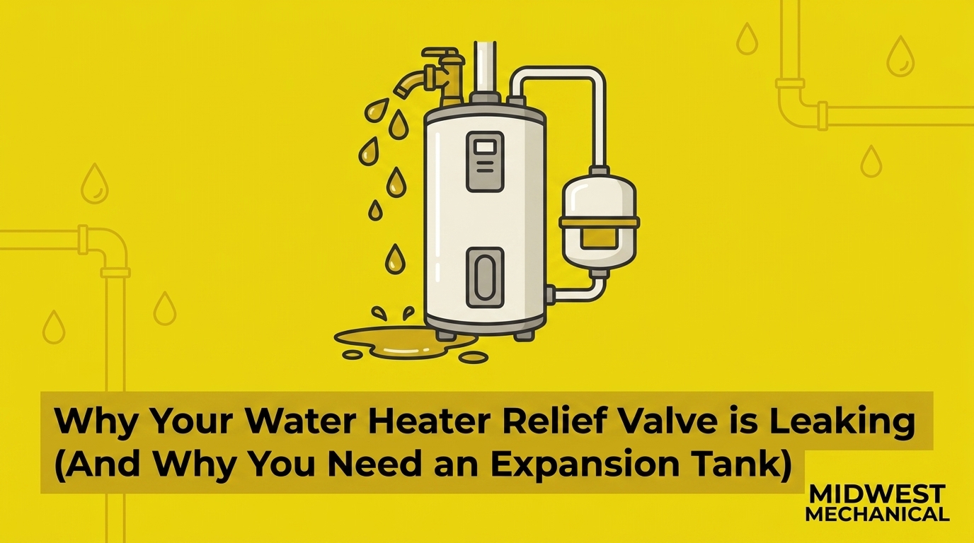 Why Your Water Heater Relief Valve is Leaking (And Why You Need an Expansion Tank)