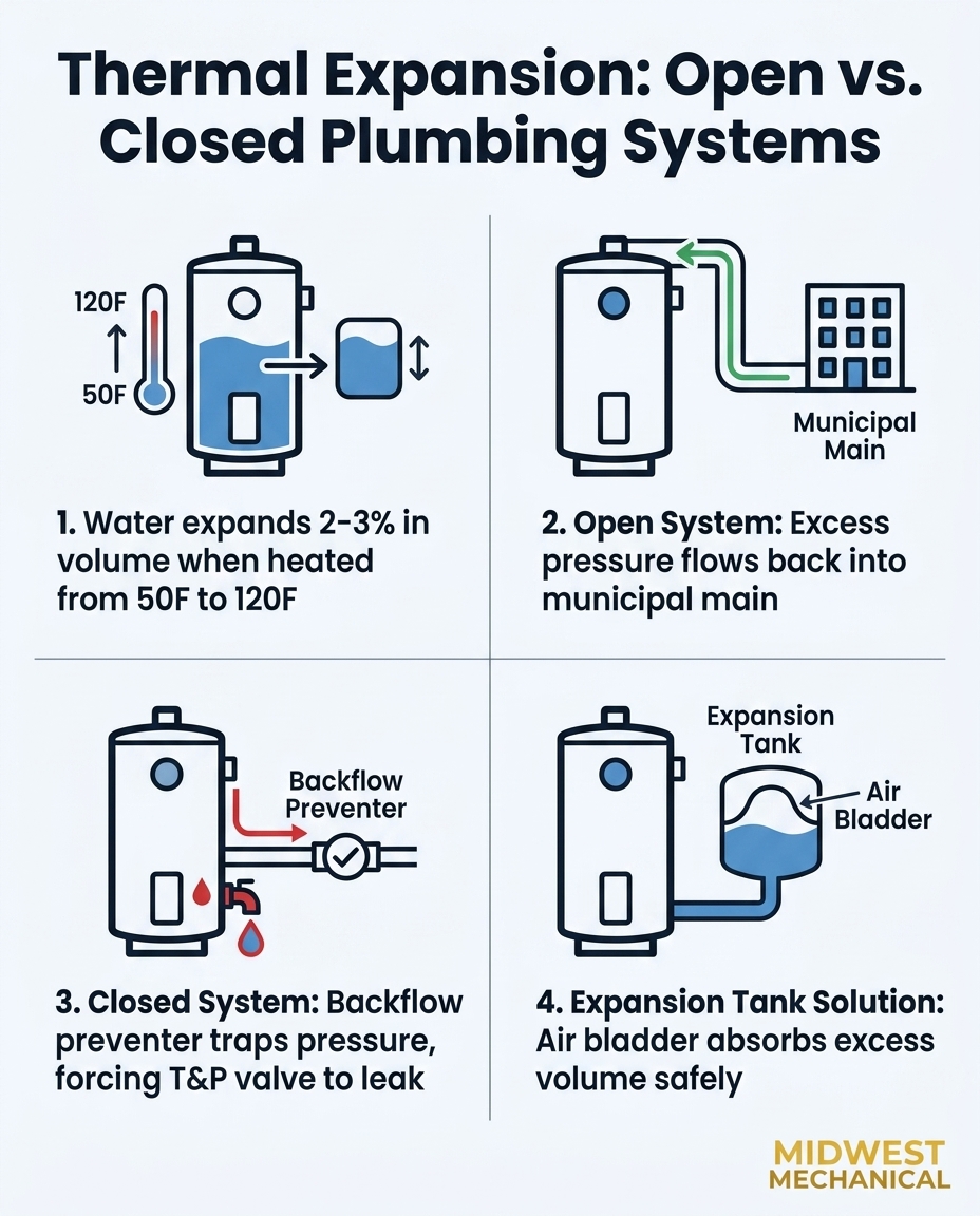 Thermal Expansion: Open vs. Closed Plumbing Systems