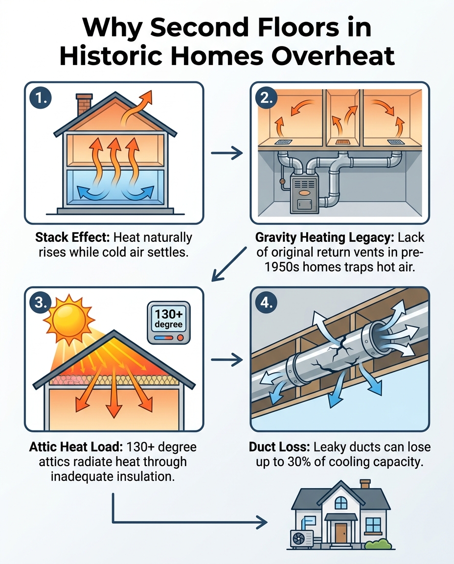 Why Second Floors in Historic Homes Overheat