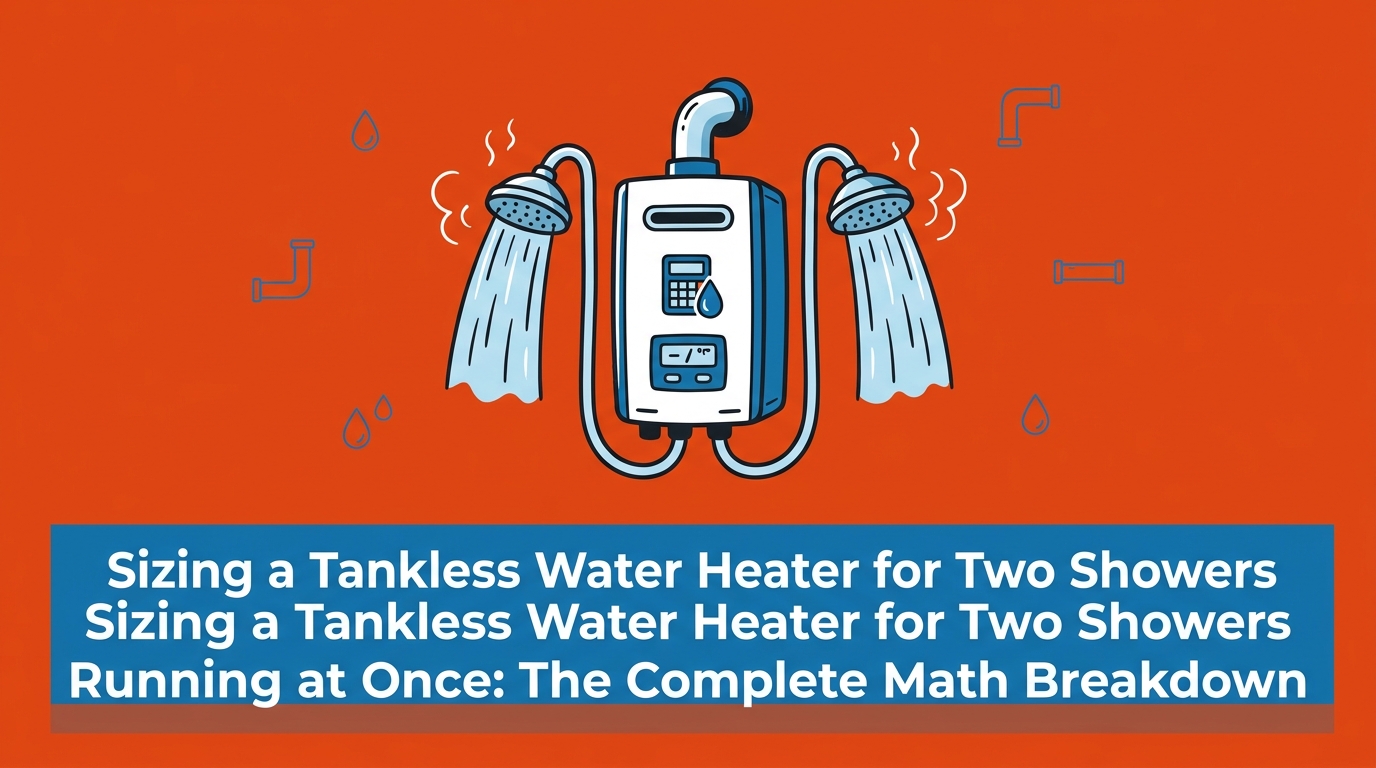 Sizing a Tankless Water Heater for Two Showers Running at Once