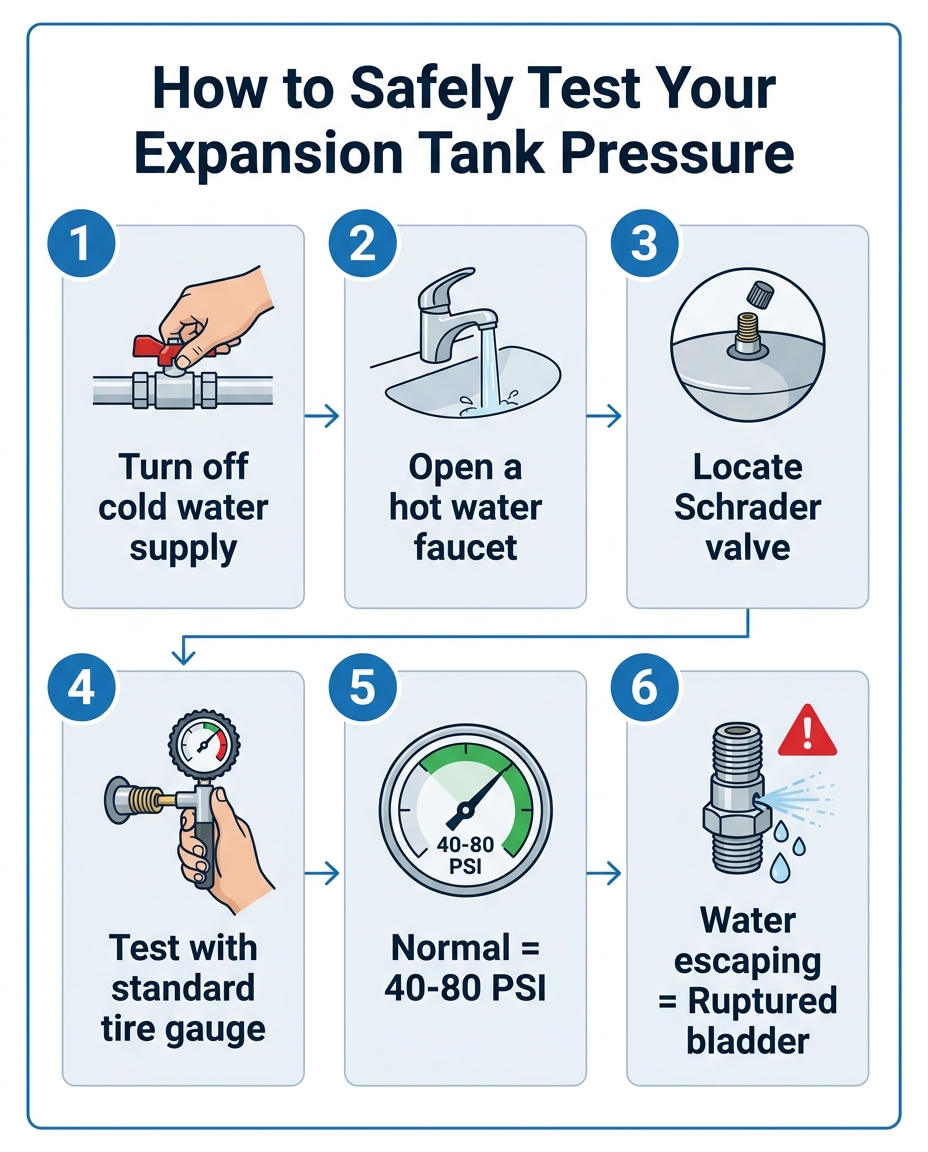 How to Safely Test Your Expansion Tank Pressure