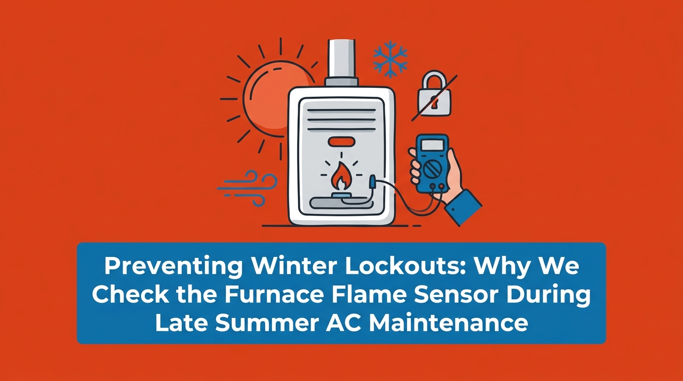 Why We Check the Furnace Flame Sensor During Late Summer AC Maintenance