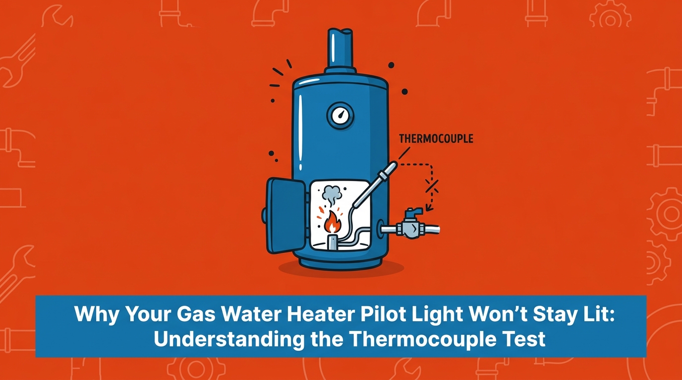 Gas Water Heater Pilot Light Won't Stay Lit: The Thermocouple Test