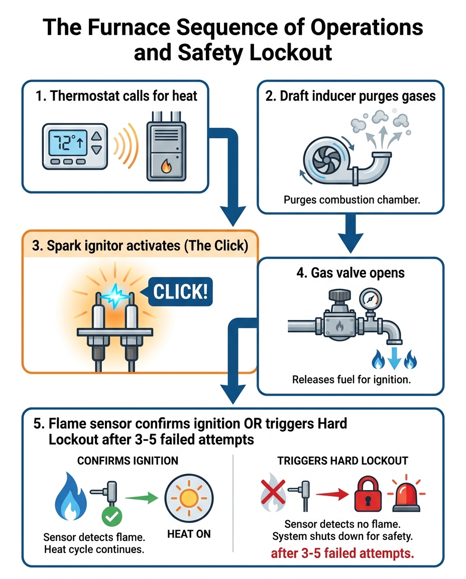 The Furnace Sequence of Operations and Safety Lockout