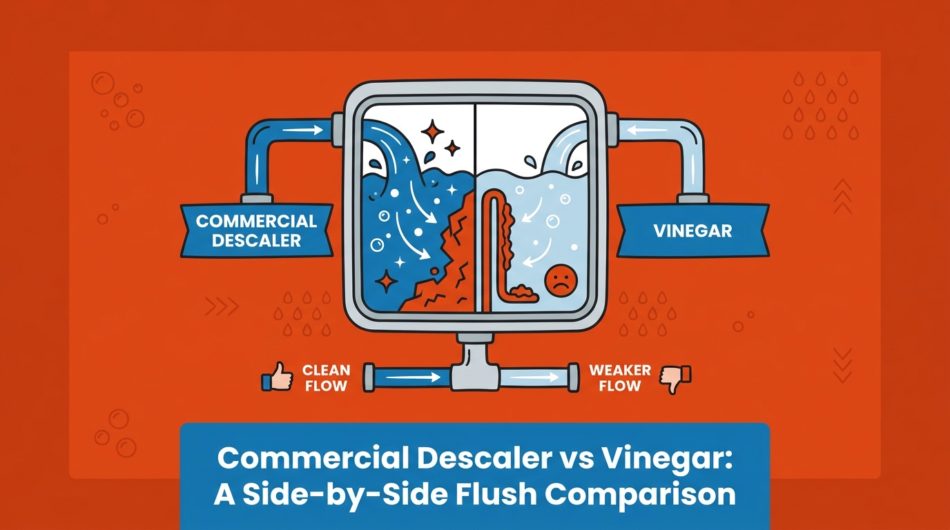 Commercial Descaler vs Vinegar: A Side-by-Side Flush Comparison