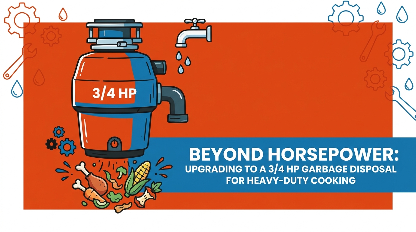 Upgrading to a 3/4 HP Garbage Disposal for Heavy-Duty Cooking