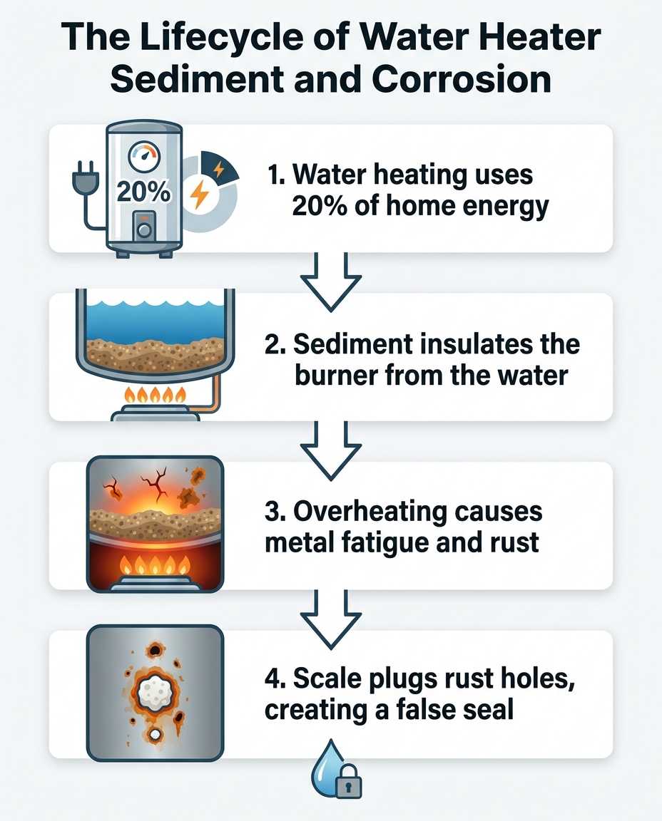 The Lifecycle of Water Heater Sediment and Corrosion
