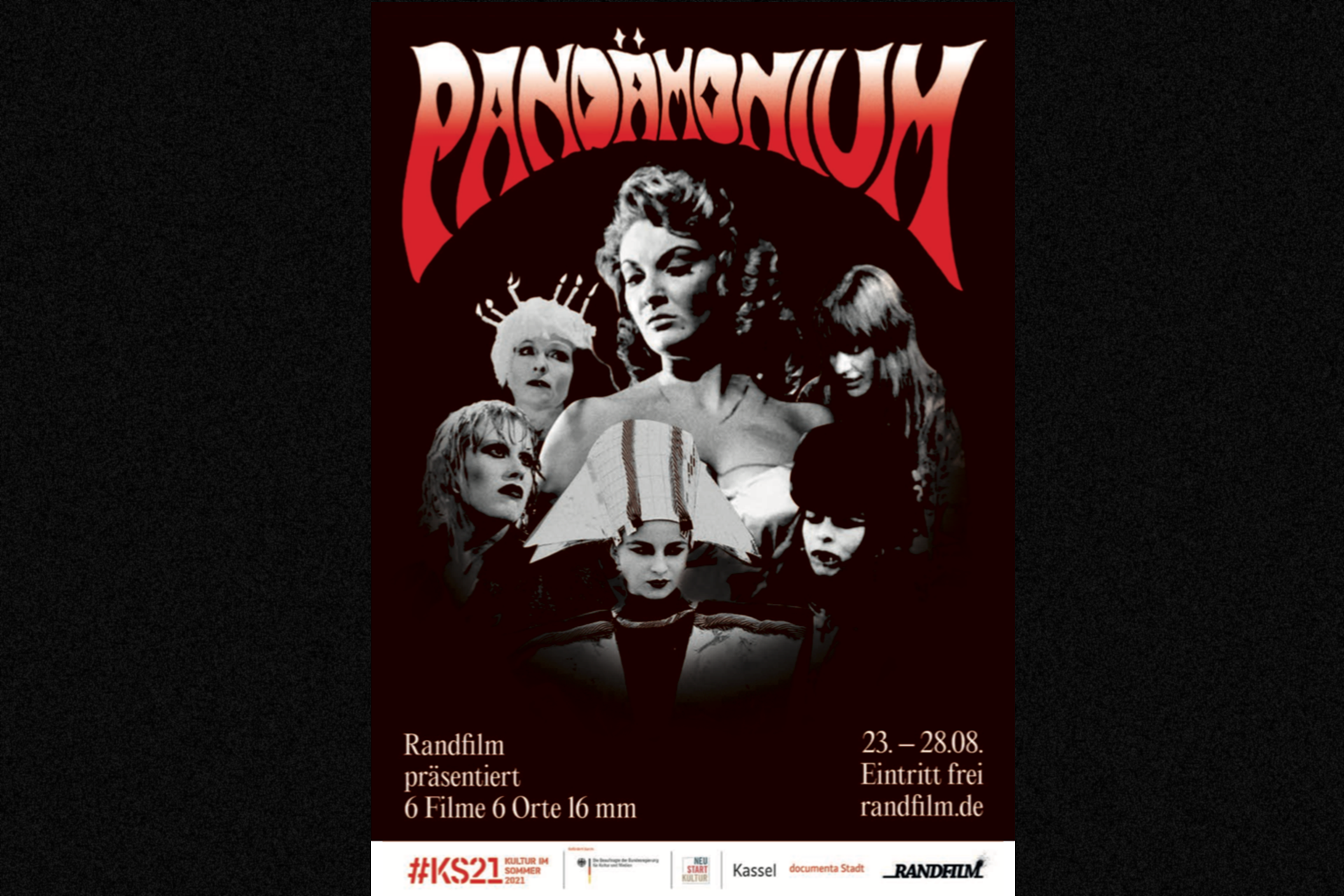 Art Direction for Pandämonium 16mm film show Poster