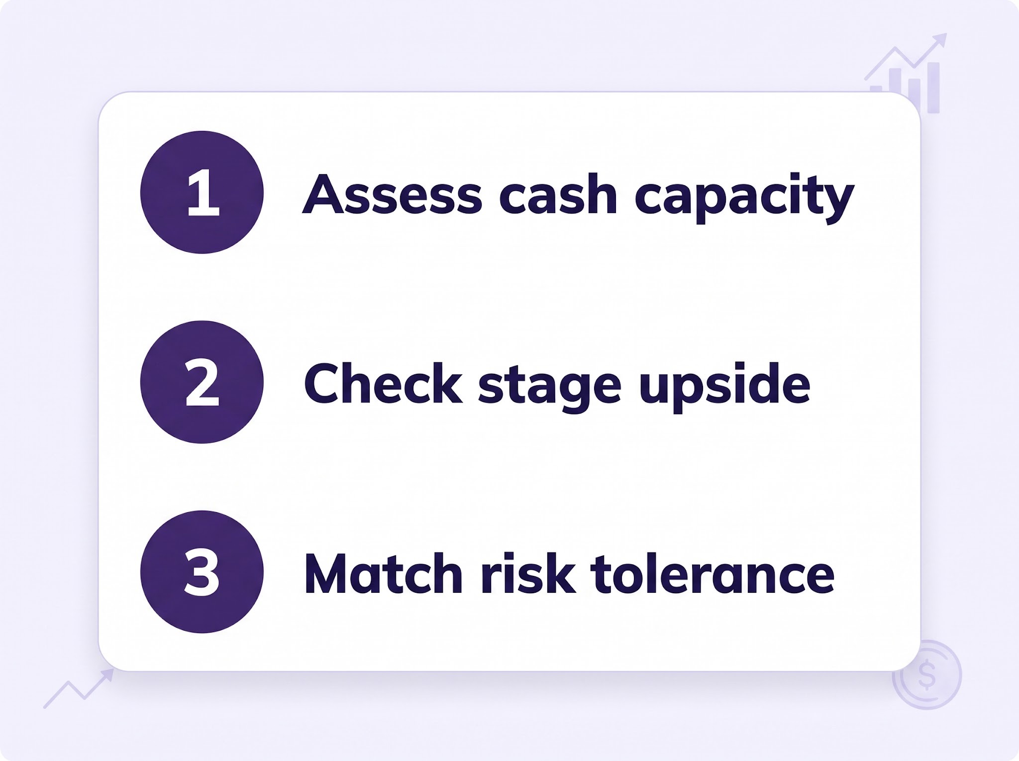 Three-step decision card for choosing RSUs or stock options.
