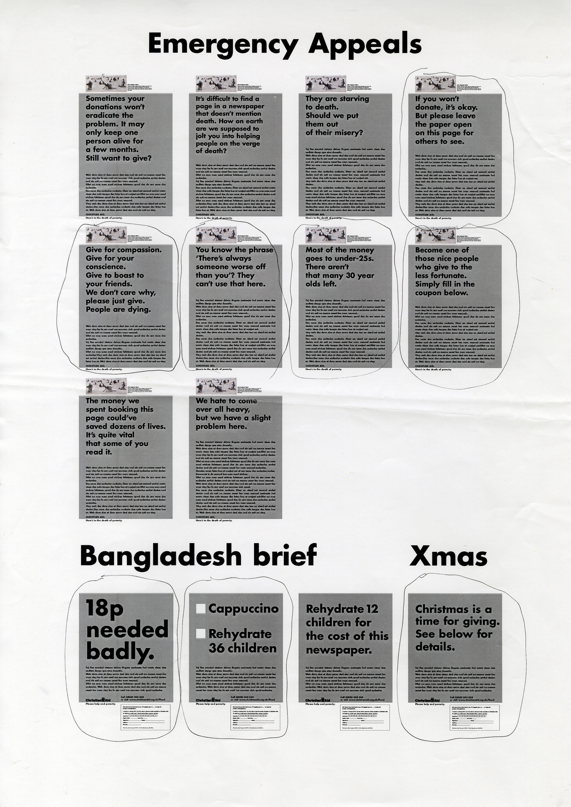 Christian Aid, RED, Page of Roughs - D, CDD-01.jpg