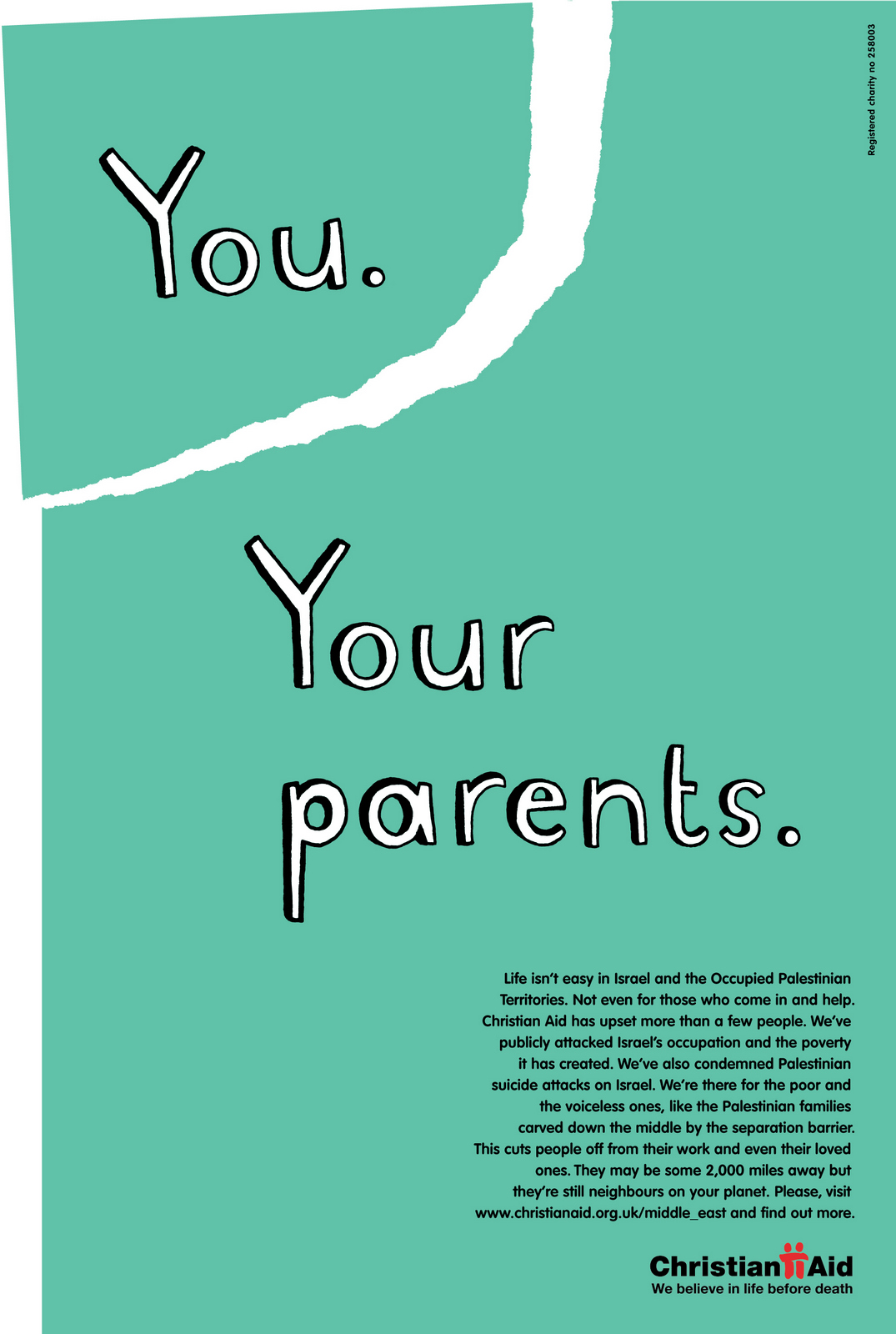 Christian Aid, 'Your Parents*', CDD-01