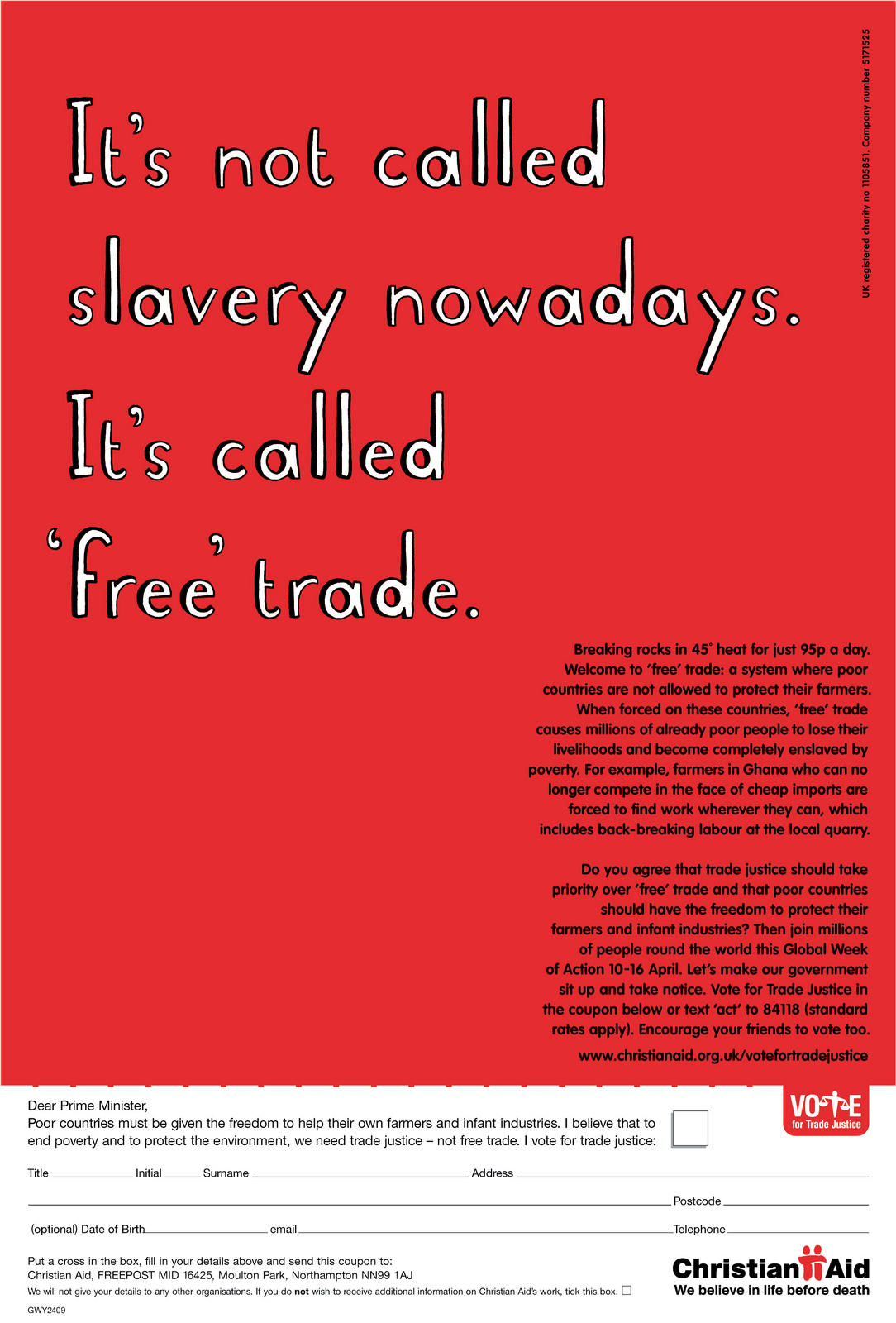 Christian Aid, RED, 'Slavery', CDD-01