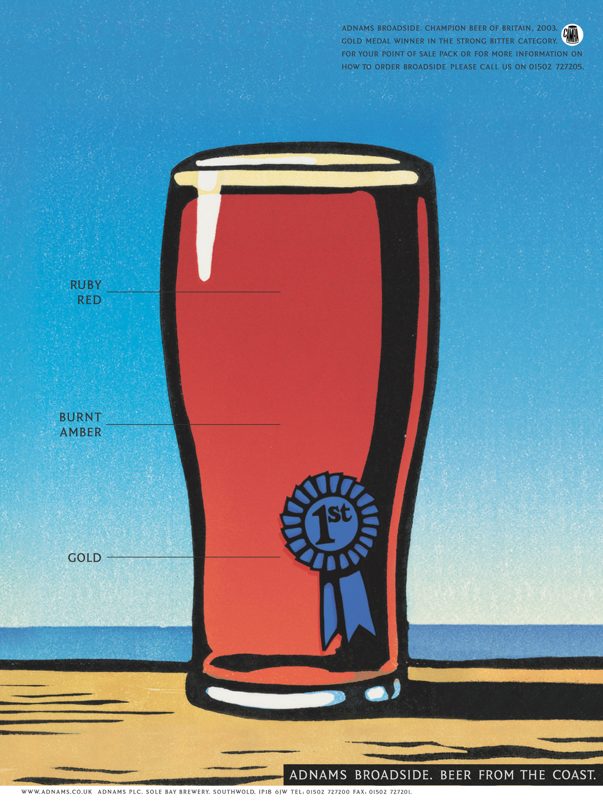 'Gold' Trade Ad, Adnams 1.jpg