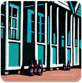 Adnams Beach Huts' Beer mats front 3