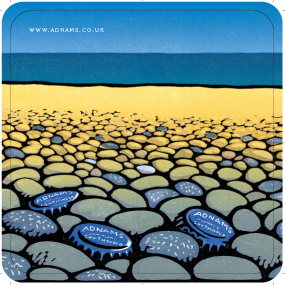 Adnams 'Pebbles' Beer mats front 4
