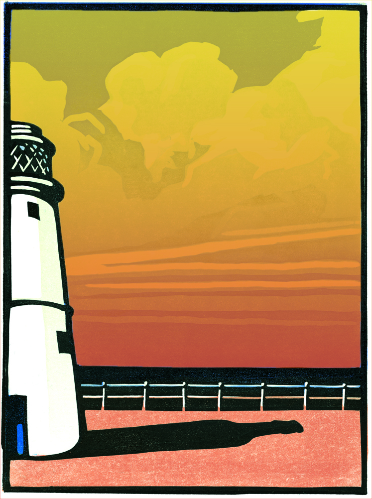 Adnams 'Lighthouse' with sunset 2