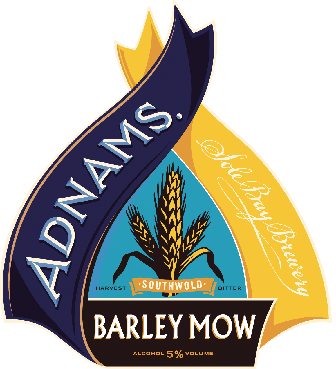Adnams 'Barley Mow' Pump Clip